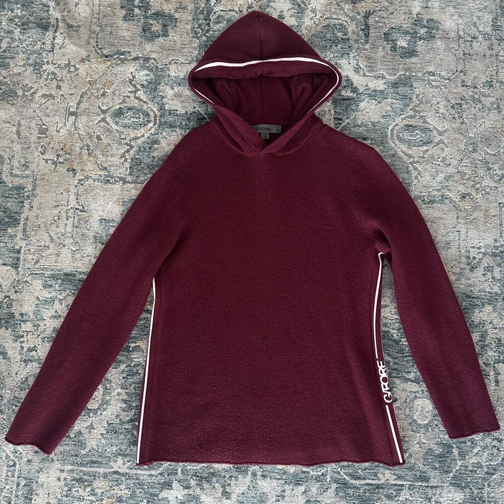G/FORE Burgundy Hoodie with White Accents